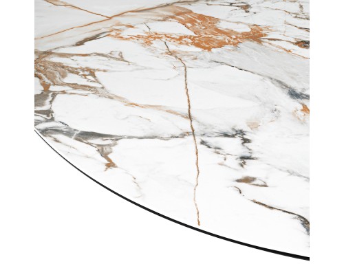 Стол BRAVO 140х85х77 см керамогранит Calacatta Matt