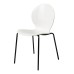 Стул Wave белый с черными ножками