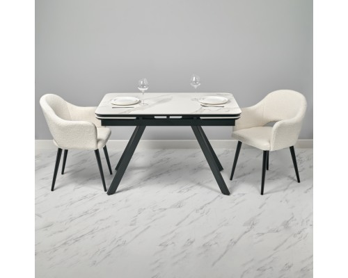 Стул Bruno белый, искусственный мех