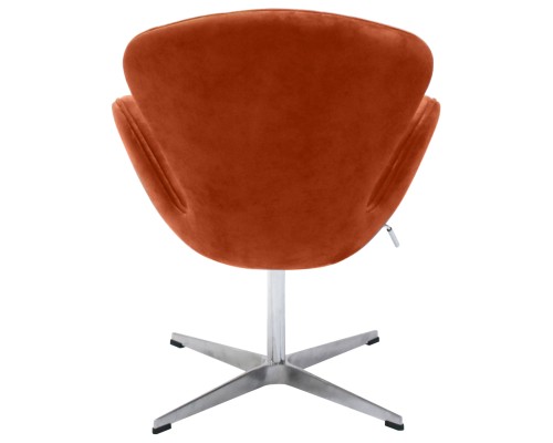 Кресло SWAN STYLE CHAIR терракотовый, искусственная замша