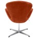 Кресло SWAN STYLE CHAIR терракотовый, искусственная замша