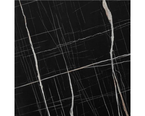 Стол Dublin раскладной 120-160х80х75 чёрный мрамор с чёрными ножками