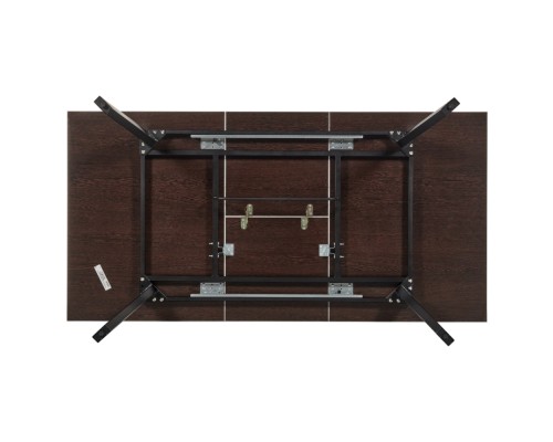 Стол Dublin раскладной 120-160х80х75 серый мрамор с чёрными ножками