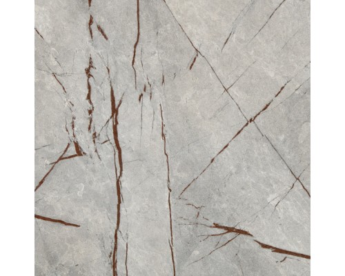 Стол Dublin раскладной 120-160х80х75 серый мрамор с чёрными ножками