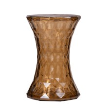 Стул-пуф Stone прозрачный янтарный