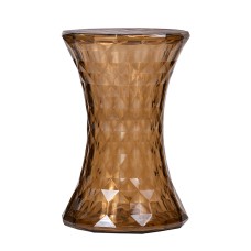 Стул-пуф Stone прозрачный янтарный