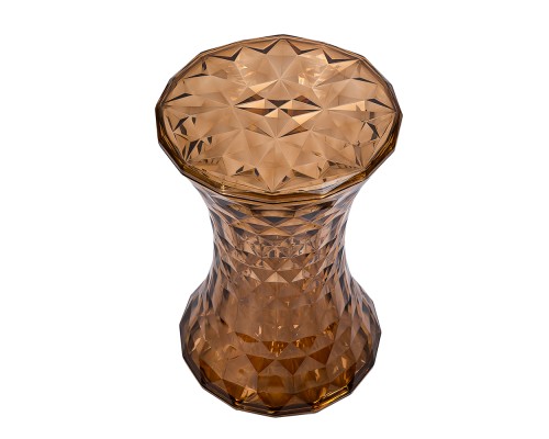 Стул-пуф Stone прозрачный янтарный