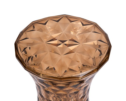 Стул-пуф Stone прозрачный янтарный