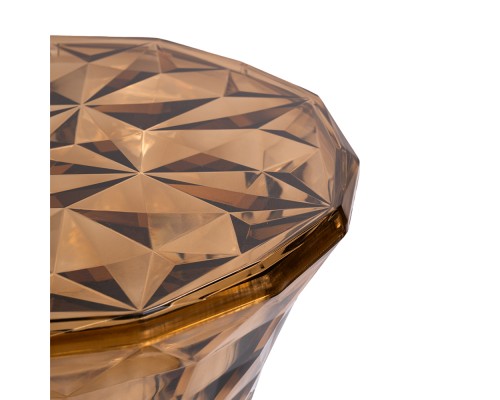 Стул-пуф Stone прозрачный янтарный