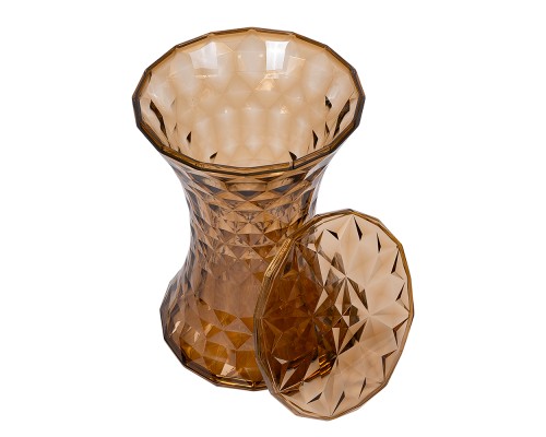 Стул-пуф Stone прозрачный янтарный