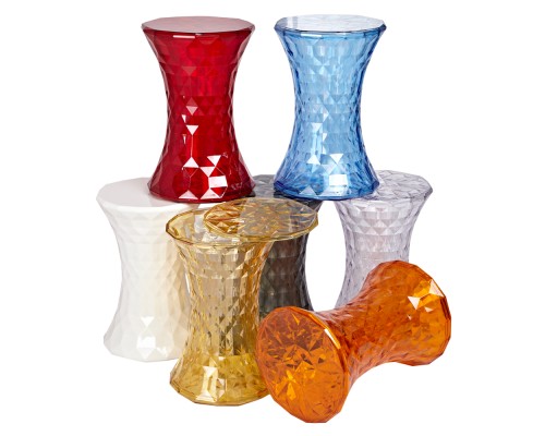 Стул-пуф Stone прозрачный янтарный