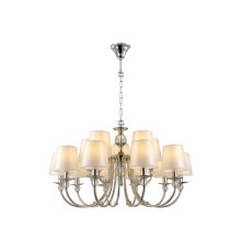 Люстра подвесная Newport 1155+10/C AGATA E14 15*40W никель