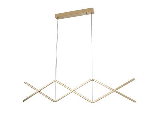 Люстра подвесная светодиодная Newport 15206/S champagne gold LOREN LED 33W золото шампань