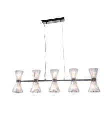 Люстра подвесная Newport 3615/S nickel CHRISTINA E14 10*40W никель