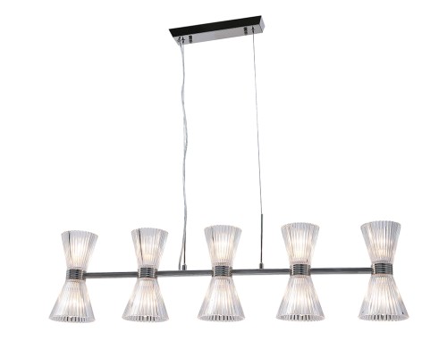 Люстра подвесная Newport 3615/S nickel CHRISTINA E14 10*40W никель