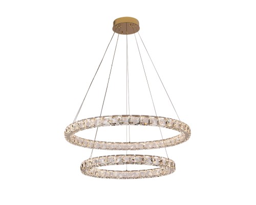 Люстра подвесная светодиодная Newport 8120/77 gold ISABEL LED 101W золото