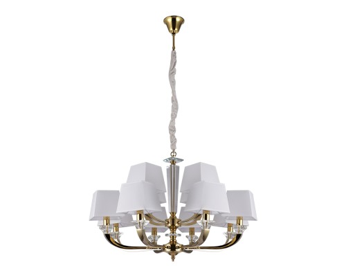 Люстра подвесная Newport 11408+4/C gold ALLEGRA E14 12*40W золото