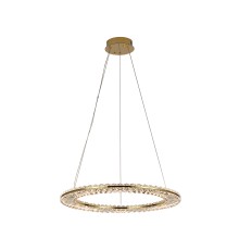 Люстра подвесная светодиодная Newport 8241/600 gold NEW CRYSTAL LED 45W золото