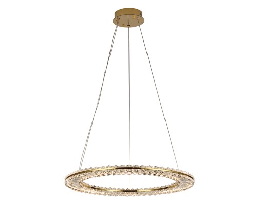 Люстра подвесная светодиодная Newport 8241/600 gold NEW CRYSTAL LED 45W золото