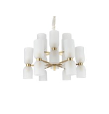 Люстра подвесная Newport 3646+6/C brass NICOLE Е14 24*40W латунь