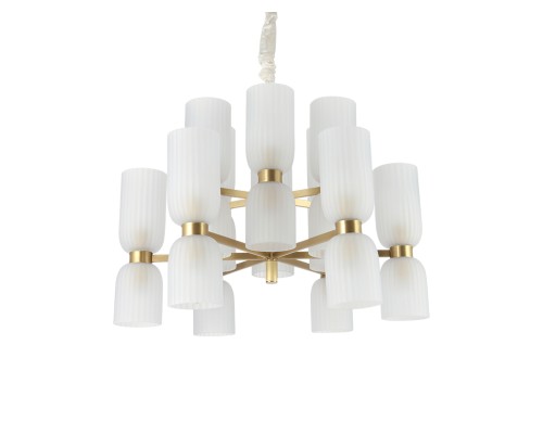 Люстра подвесная Newport 3646+6/C brass NICOLE Е14 24*40W латунь