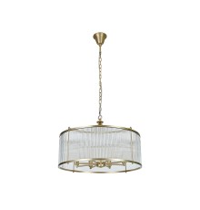 Люстра подвесная Newport 3686/C brass NICOLETT E14 8*40W латунь