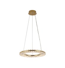 Люстра подвесная светодиодная Newport 8241/400 gold NEW CRYSTAL LED 27W золото