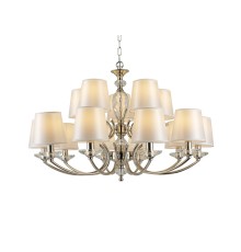 Люстра подвесная Newport 1165+10/C ARINA E14 15*40W никель