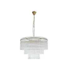 Люстра подвесная Newport 3689+9/C brass NICOLETT G9 16*40W латунь