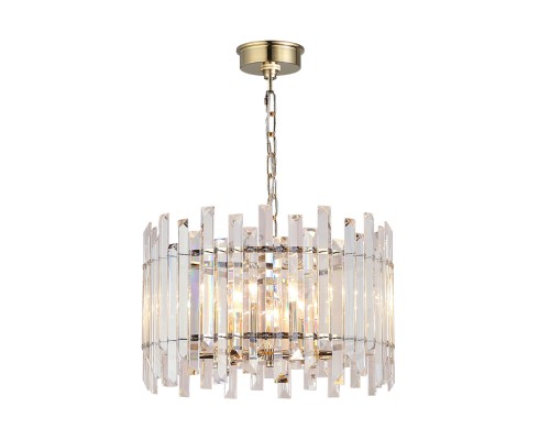 Люстра подвесная Newport 8506/C gold ALESSIA Е14 6*40W золото