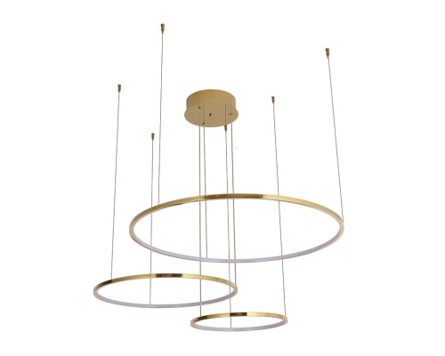 Люстра подвесная светодиодная Newport 15103/S champagne gold LOREN LED 67W золото шампань