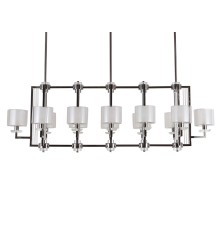 Люстра подвесная Newport 4408+4/S black glossy ALEXANDRA E14 13*40W черный никель