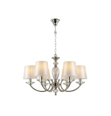 Люстра подвесная Newport 1166/C ARINA E14 6*40W никель