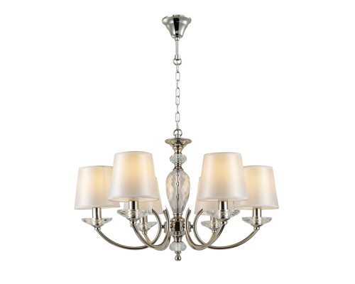 Люстра подвесная Newport 1166/C ARINA E14 6*40W никель