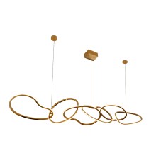 Люстра подвесная светодиодная Newport 15326/S Champagne gold ALICIA LED 6*25W золото шампань