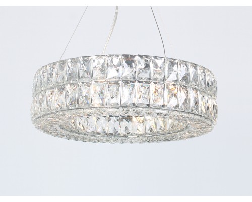 Люстра подвесная Newport 10124+4/S ELIZABETH G9 8*40W хром