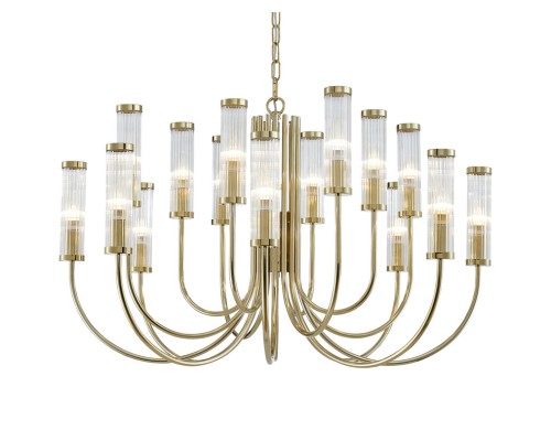 Люстра подвесная Newport 4558+4+4/C gold MADONNA E14 16*25W золото