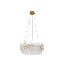 Люстра подвесная Newport 3665+10/S FLORA G9 15*40W золото шампань