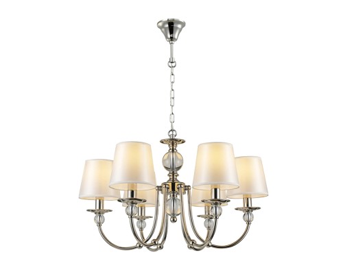 Люстра подвесная Newport 1156/C AGATA E14 6*40W никель