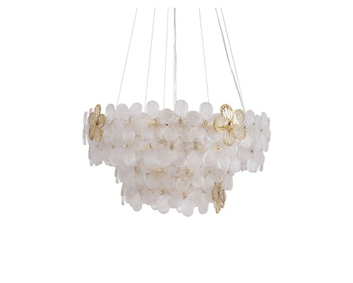 Люстра подвесная Newport 3665+28/S FLORA G9 33*40W золото шампань