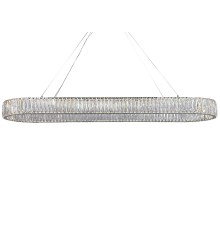 Люстра подвесная светодиодная Newport 8240/140 oval CRYSTAL LED 64W хром
