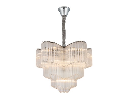 Люстра подвесная Newport 8918/C nickel AMANDA E14 18*40W никель