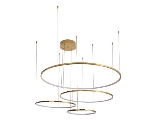 Люстра подвесная светодиодная Newport 15104/S champagne gold LOREN LED 100W золото шампань