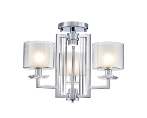 Люстра подвесная Newport 4405/PL chrome ALEXANDRA Е14+LED 3+2*40W+5W хром