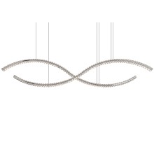 Люстра подвесная светодиодная Newport 8242/160 chrome CRYSTAL LED 80W хром