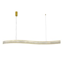 Люстра подвесная светодиодная Newport 8243/150 gold NEW CRYSTAL LED 42w золото