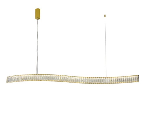 Люстра подвесная светодиодная Newport 8243/150 gold NEW CRYSTAL LED 42w золото