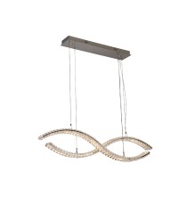 Люстра подвесная светодиодная Newport 8242/110 chrome CRYSTAL LED 55W хром