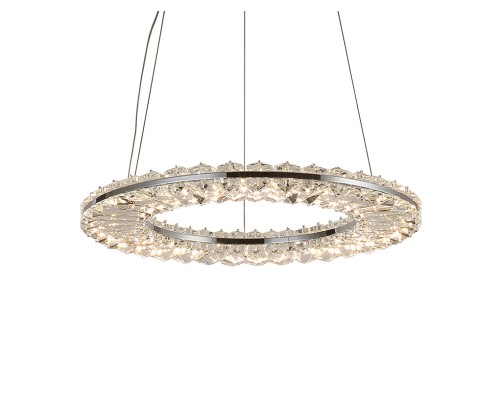 Люстра подвесная светодиодная Newport 8241/400 chrome CRYSTAL LED 27W хром