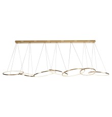 Люстра подвесная светодиодная Newport 15207/S champagne gold LOREN LED 100W золото шампань